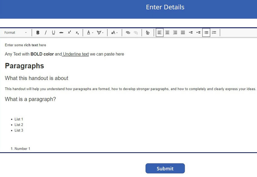 Implement Save Functionality